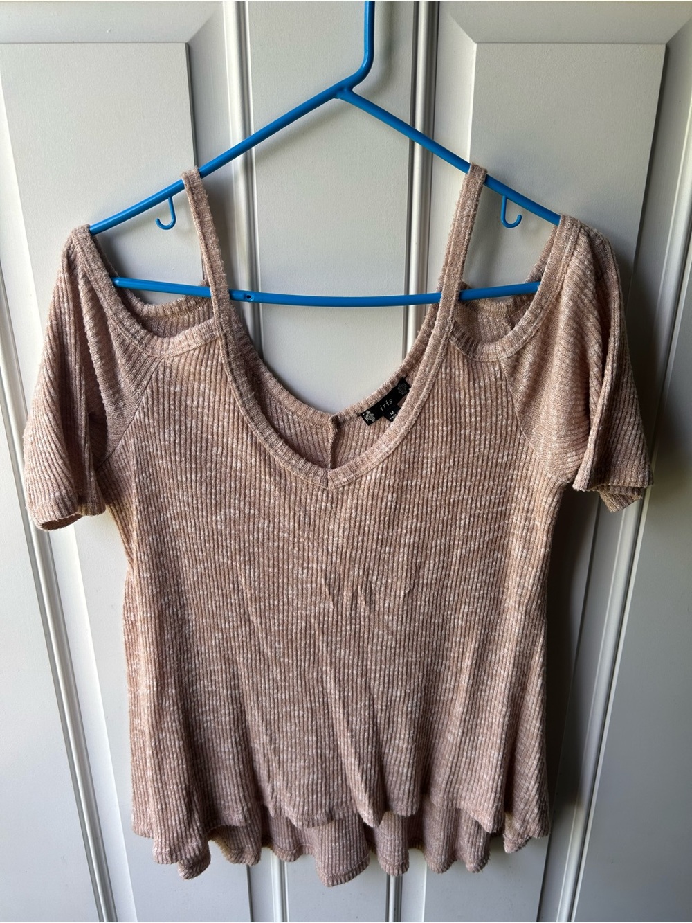 Short-Sleeve Cold-Shoulder Top